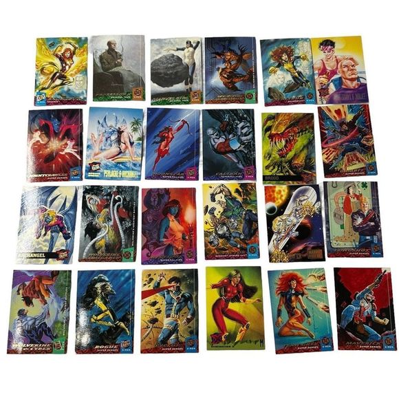 Mixed Vintage Lot 24 Marvel X-Men ‘95 Fleer Ultra Trading Collector Cards Good C - Picture 1 of 13